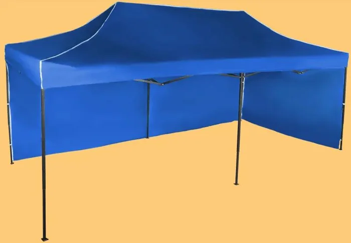Nůžkový stan 3x6 m s ocelovou konstrukcí a bočními plachtami