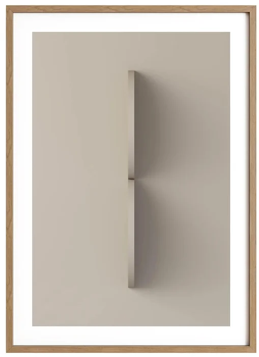 Obloukové tvary - Plakát č. 7 v barvě Kouřově taupe, Rozměr: 500x700 mm