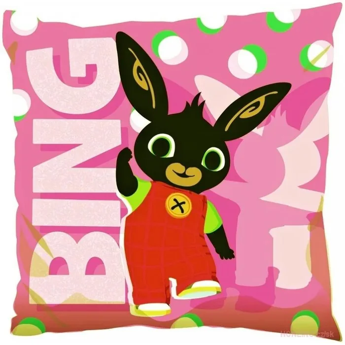 Oboustranný dětský polštář Bing Bunny 40x40 cm