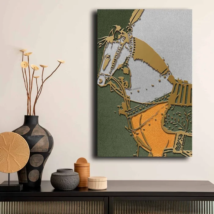 Obraz na plátně – kůň, 45 × 70 cm