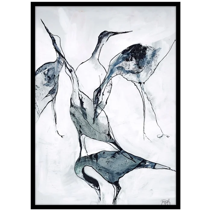 Obraz s motivem jeřábu 50x70 cm