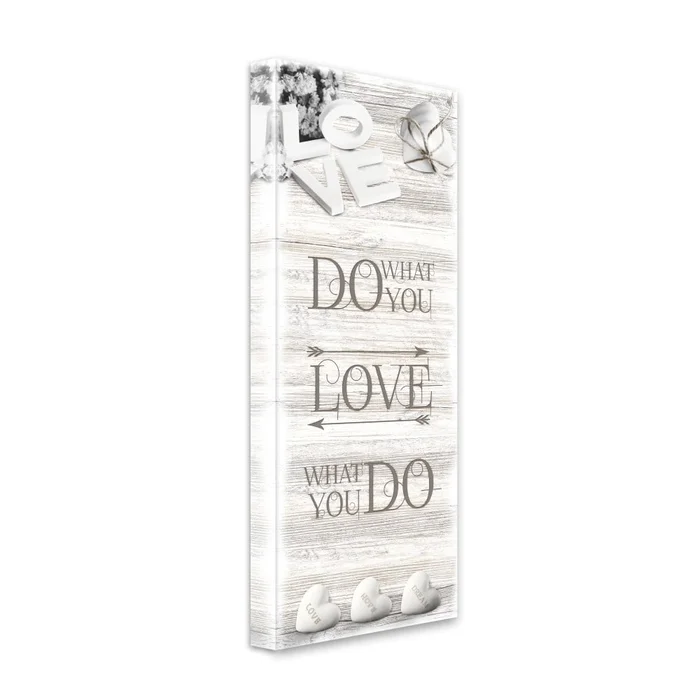 Obraz Styler Canvas Shabby Do What 27x75 cm