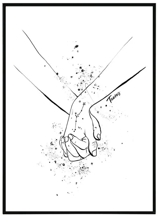 Obraz Znamení Býk - 30x40 cm Art Print