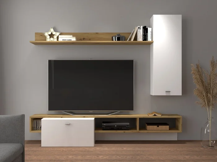 Obývací stěna REIMA dub artisan/bílá