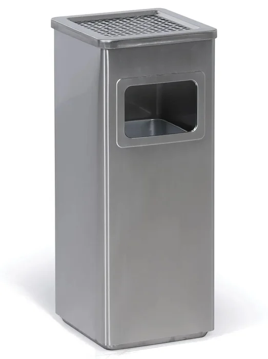 Odpadkový koš s popelníkem a vnitřní nádobou 11,5 l nerez