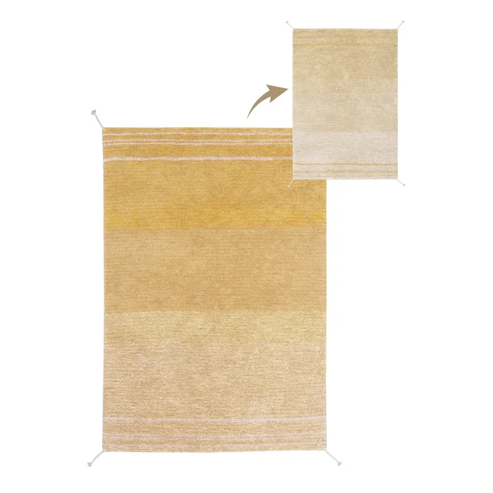 Okrově žlutý bavlněný koberec 170x240 cm Twin Amber