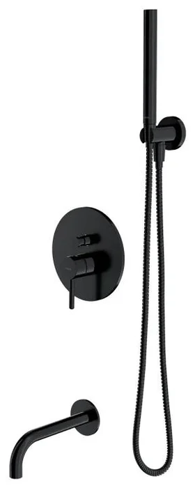 Omnires Y Podomítkový Vanový Set Černý