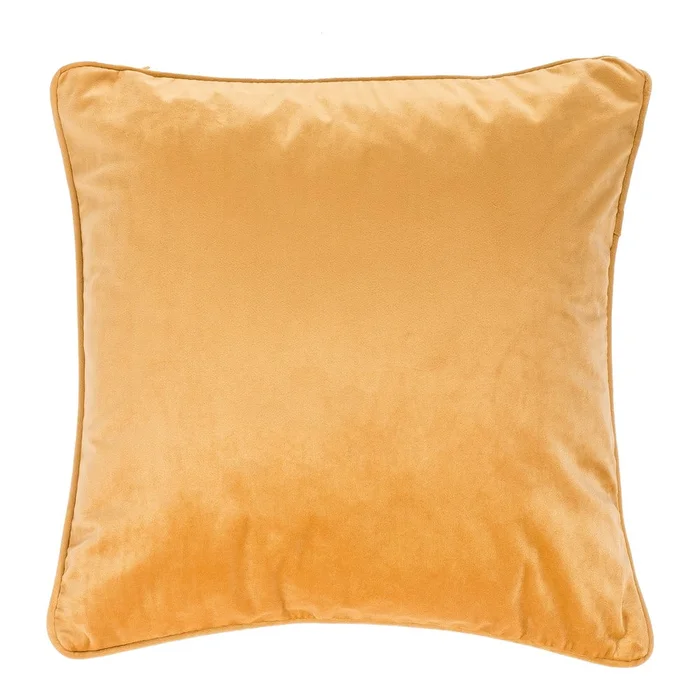 Oranžovobéžový velvet polštář Tiseco Home Studio 45x45 cm