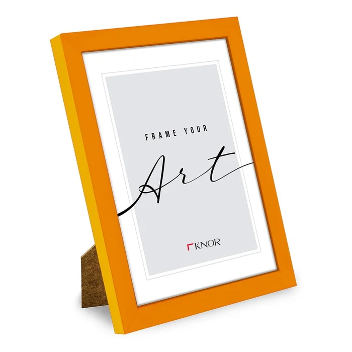 Oranžový rámeček 12x17 cm na zeď nebo stojan