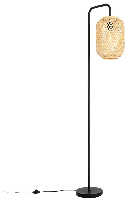 Orientální bambusová stojací lampa Yvonne