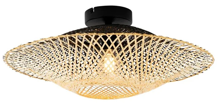 Orientální bambusové venkovní stropní svítidlo Rina 50 cm IP44