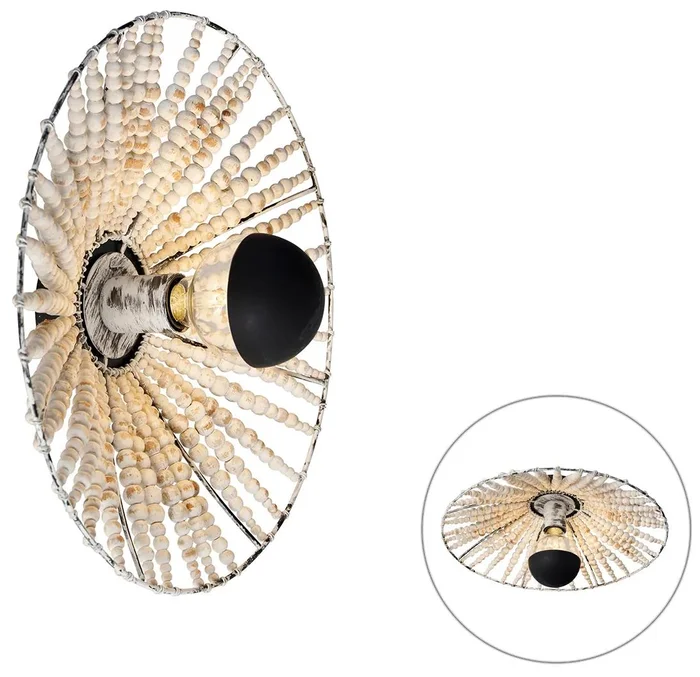 Orientální béžové nástěnné svítidlo Moti