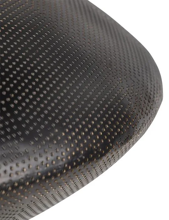 Orientální závěsné svítidlo Radiance černé se zlatem 60 cm