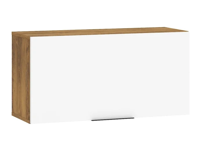 OSMAK 1DPZ závěsná skříňka – dub burgundský/bílý lesk