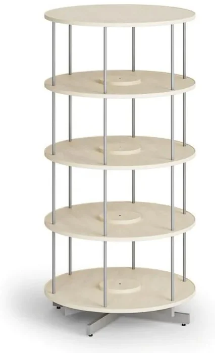 Otočný archivní regál 4 patra bříza