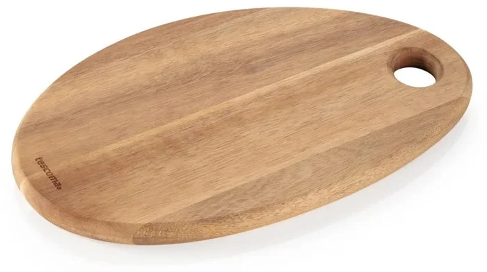 Oválná dřevěná servírovací a krájecí deska FEELWOOD 27x18 cm