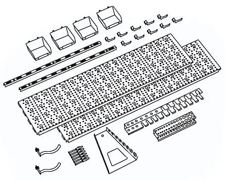 Panel na nářadí ELEMENT SYSTEM s příslušenstvím