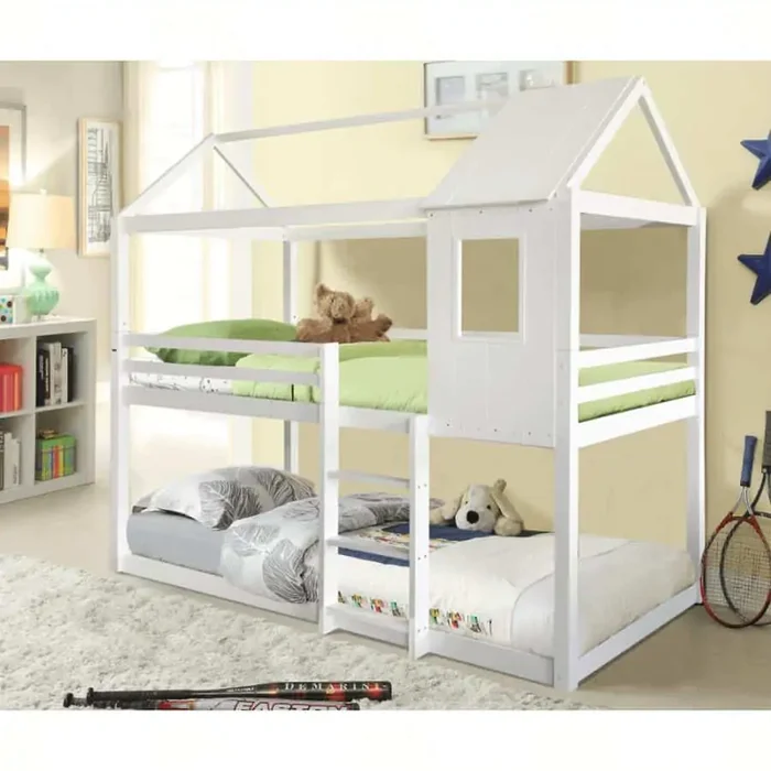Patrová postel ATRISA 90x200 Montessori, bílá