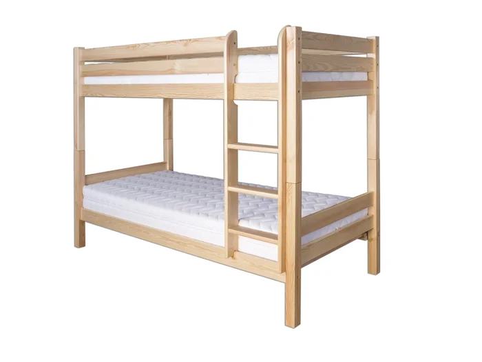 Patrová postel BUNOLAG 90x200 + 90x200, masiv borovice