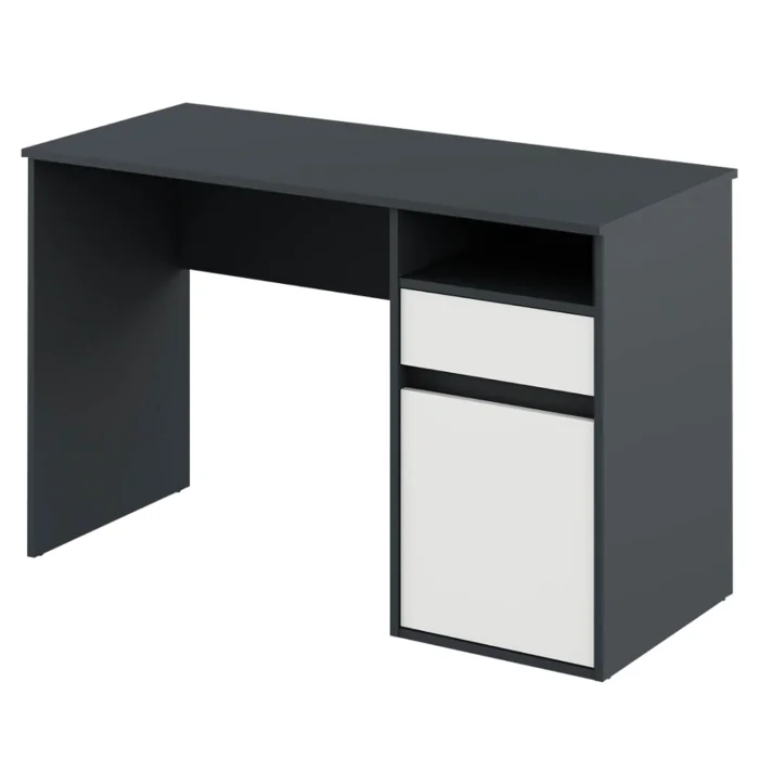 PC stůl BILI NEW, grafit/bílá