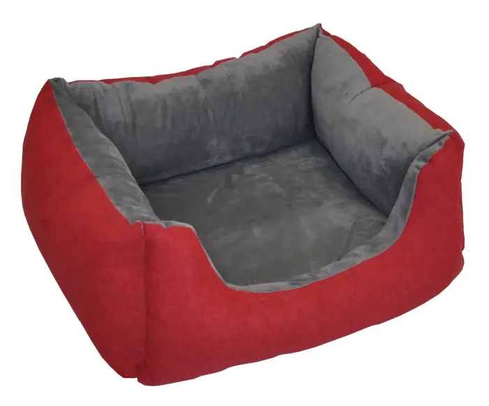 Pelíšek Deluxe 68×58 cm pro kočky a malé psy – vínový