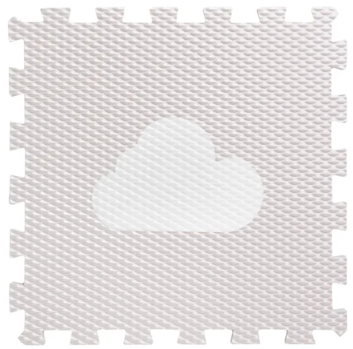 Pěnové puzzle Minideckfloor s mráčkem Krémové