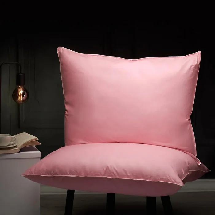 Péřový polštář COMFORT růžový 70x90 cm
