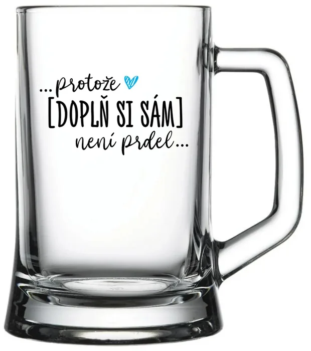 Personalizovaná pivní sklenice na míru