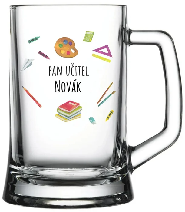 Personalizovaná sklenice na pivo pro učitelky a učitele