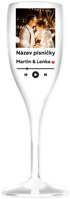 Personalizovaná sklenice na prosecco s vlastním motivem
