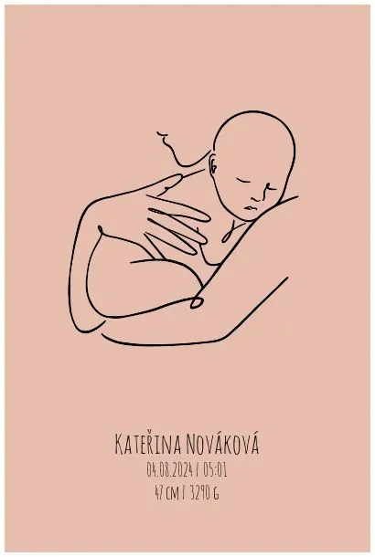 Personalizovaný dětský plakát 50x70 cm