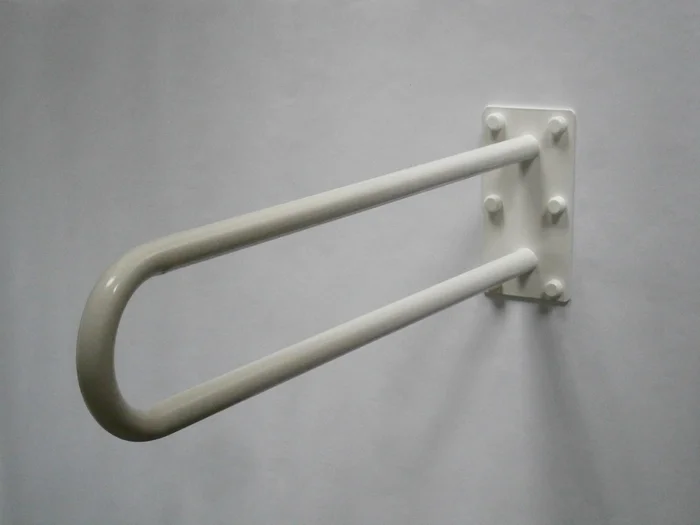 Pevné U- madlo pro WC a koupelnu 50 cm bílé PREMIUM