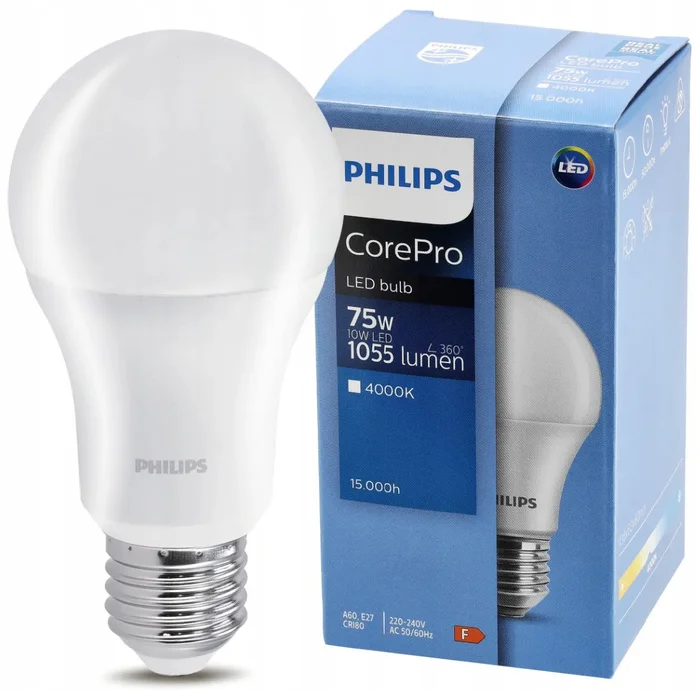 Philips LED žárovka E27 10W neutrální bílá