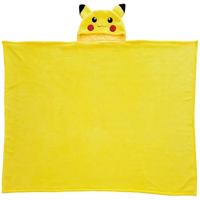 Pikachu Coral fleece deka s kapucí 120x150 cm