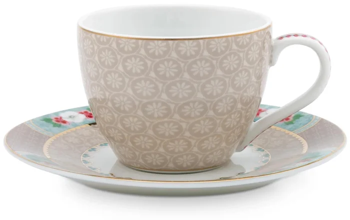 Pip Studio Blushing Birds Khaki Espresso Set