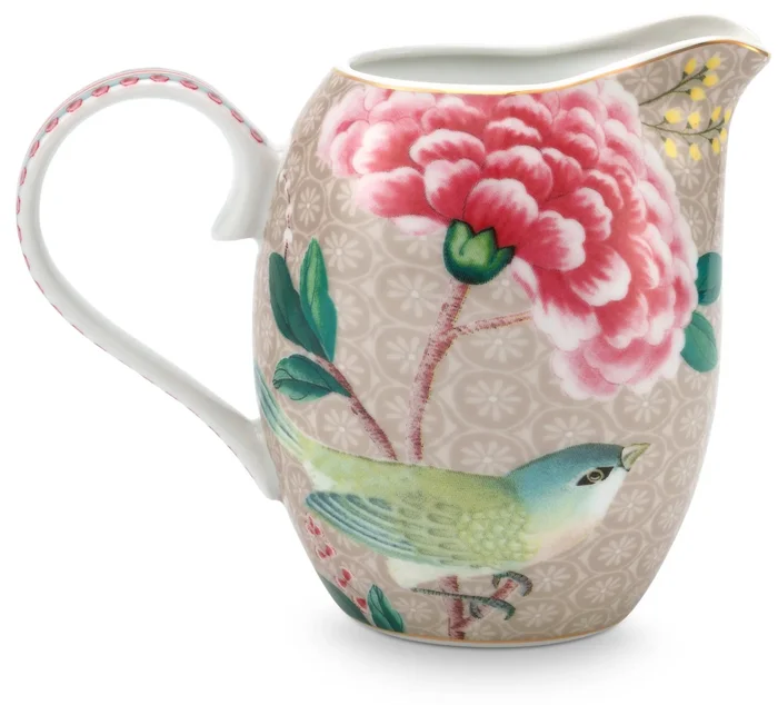 Pip Studio Blushing Birds Mlékovka 250 ml khaki