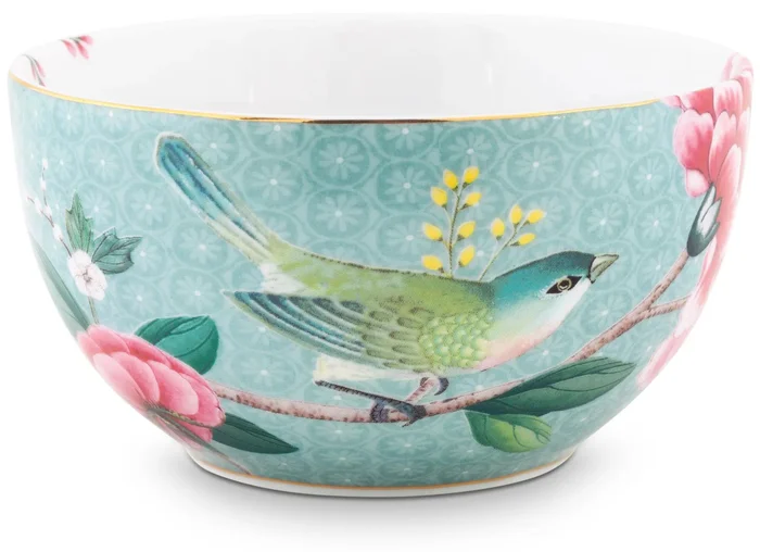 Pip Studio Blushing Birds Modrá Miska Ø12cm