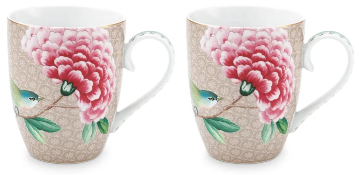 Pip Studio Blushing Birds Sada 2 Hrnků 350ml