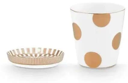 Pip Studio Dot Delight Hrnek s Podstavcem 270ml