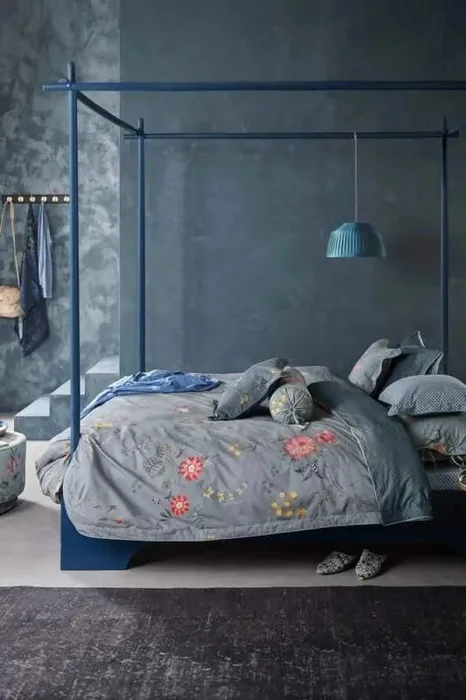 Pip Studio Fleur Grandeur Blue povlečení 200x200 + 2x 70x90 cm