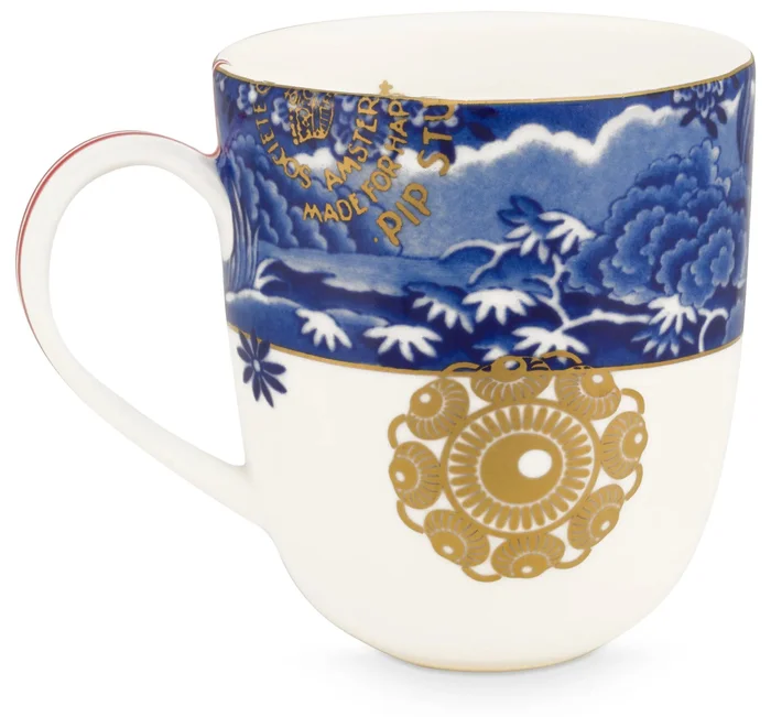 Pip Studio Heritage Modrý Porcelánový Hrnek 160ml