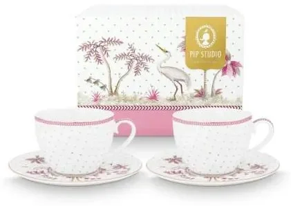 Pip Studio Jolie Dots Gold Cappuccino Set 2 ks