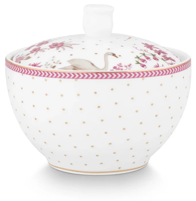 Pip Studio Jolie Dots Gold Cukřenka 300 ml Růžová