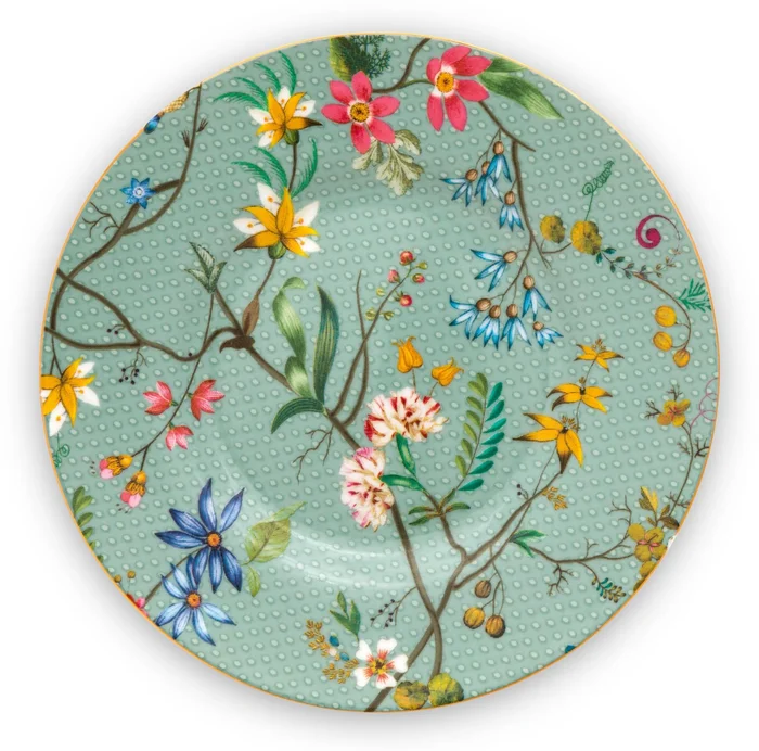 Pip Studio Jolie Flowers Modrý Talířek 12cm