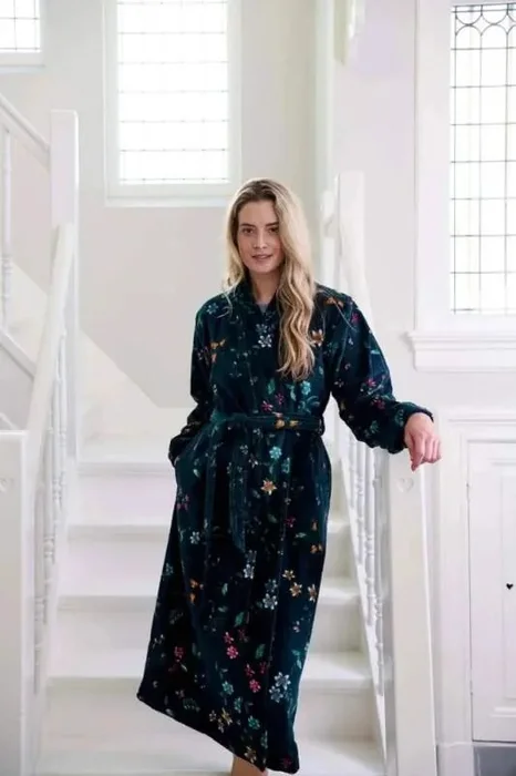 Pip Studio Les Fleurs Bavlněný Froté Župan