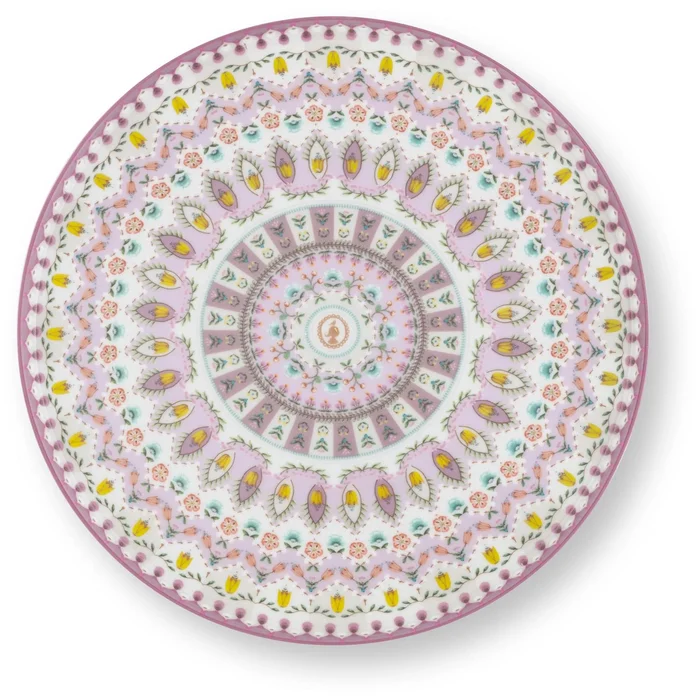 Pip Studio Lily & Lotus Dortový podnos Ø21cm Lila