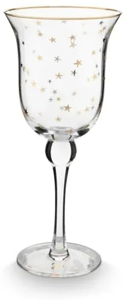 Pip Studio Royal Winter Stars Gold Sklenice na víno 365ml