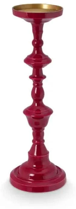 Pip Studio Růžový kovový svícen 46 cm