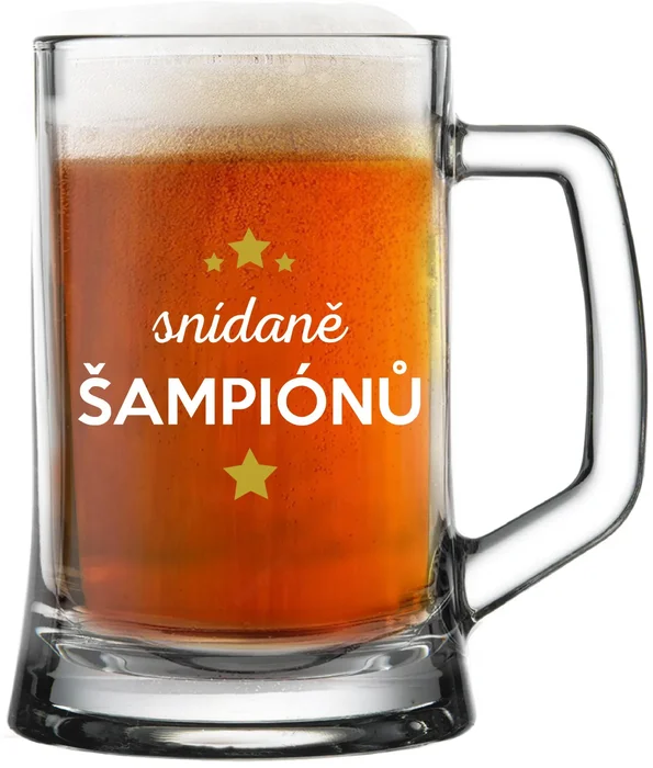 Pivní sklenice 0,5 l s vtipným nápisem