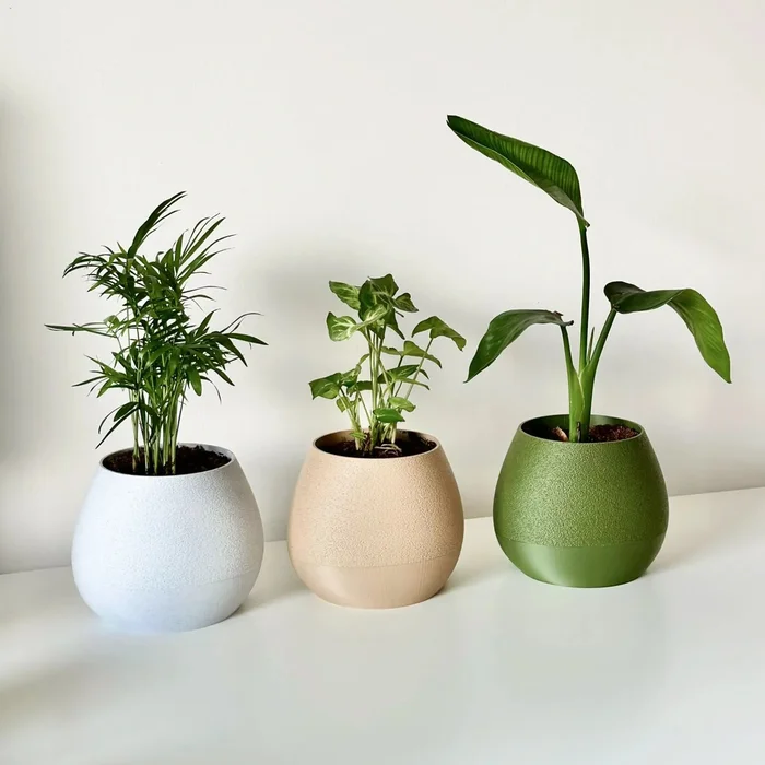 Plantbee Samozavlažovací květináč Gris terakotový